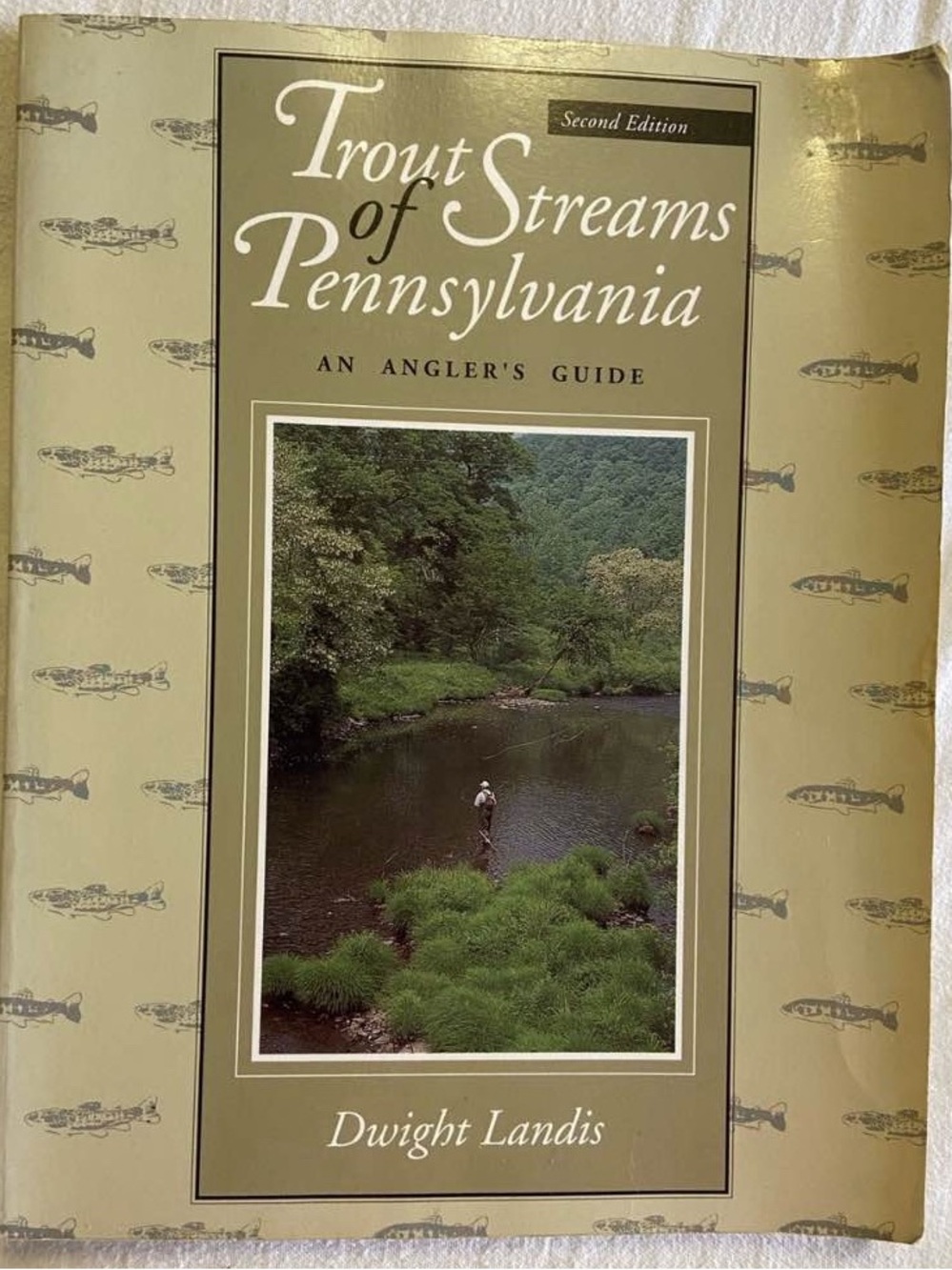 Vintage FISH fishing book Angler sportsman outdoor Trout Streams Pennsylvania